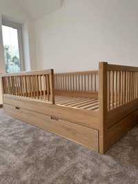 Łóżko dla dziecka łóżko dziecięce dębowe 200x100