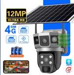Kamera Solarna 4G LTE 6K 12MP 3ekrany 2x obiektyw +KartaSD64GB Kodak