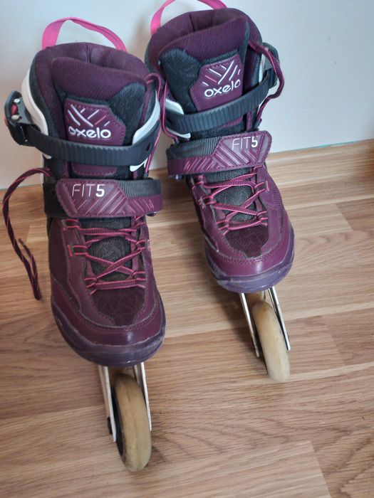 Rolki 35-36 używane jeden sezon