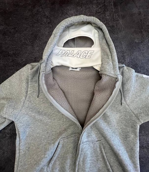 Худі Palace Balaclava Shearing Thermal Hoodie Grey