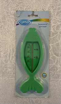 Термометр для води Lindo Рибка зелений