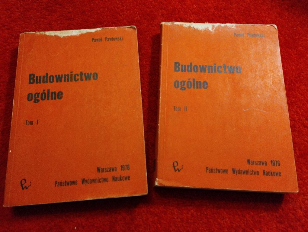 Budownictwo ogólne podręcznik dwa tomy Pawłowski
