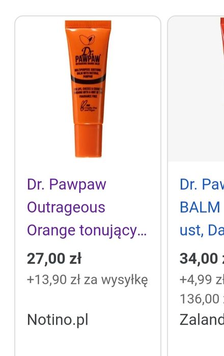Dr. Pawpaw outrageous orange balm beztroska pomarańcza