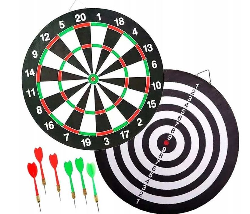 Tarcza do gry w dart rzutki lotki sizalowa zestaw 30cm