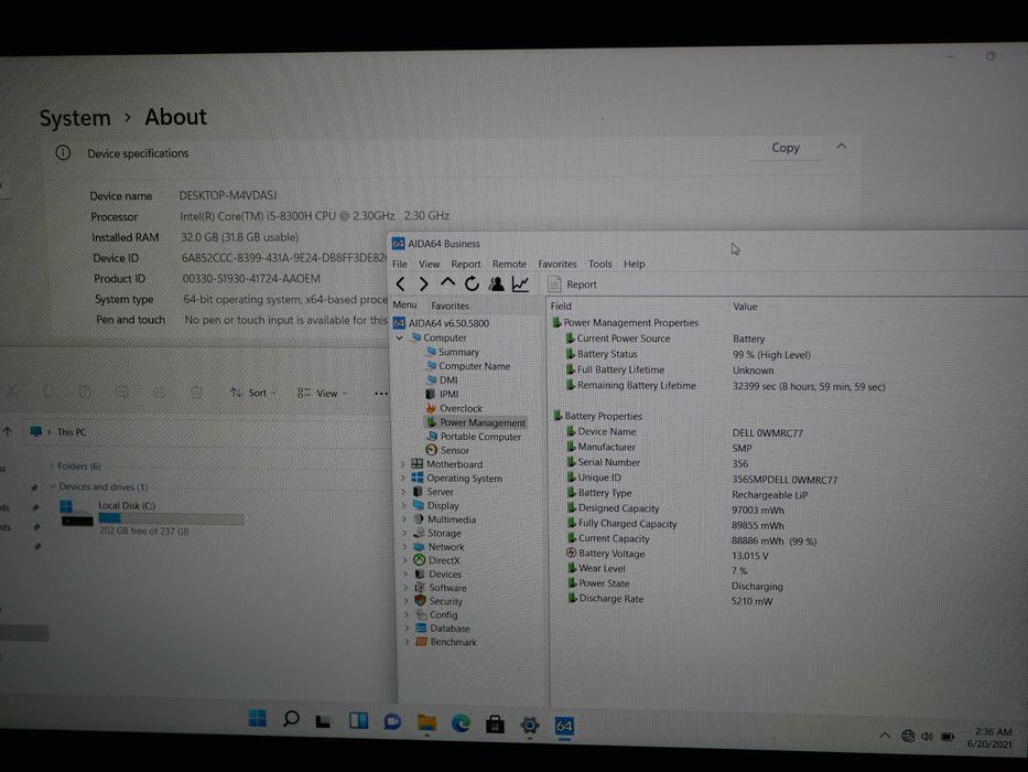 Робоча станція Dell Precision 7530 i5-8300H FullHD IPS 32GbRAM 250 SSD
