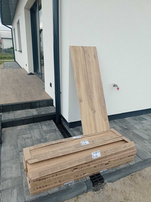 Pytki gresowe GRAFWOOD beige mat rect 0,8x19,8x119,8 gat. I