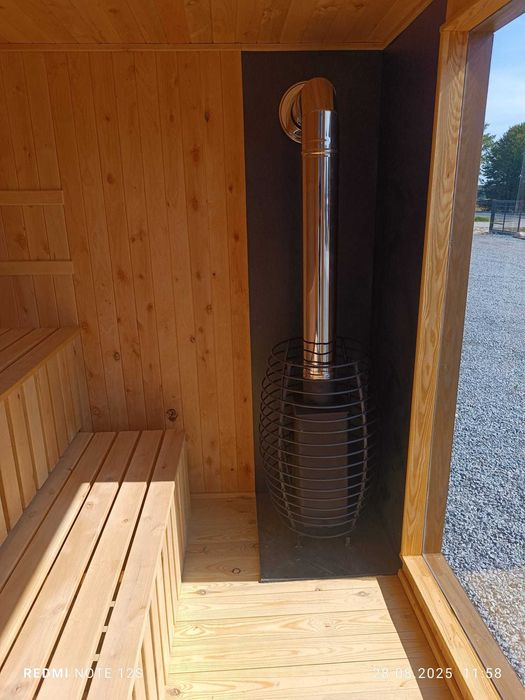 Sauna ogrodowa z werandą opalana drewnem Dostawa Cała Polska