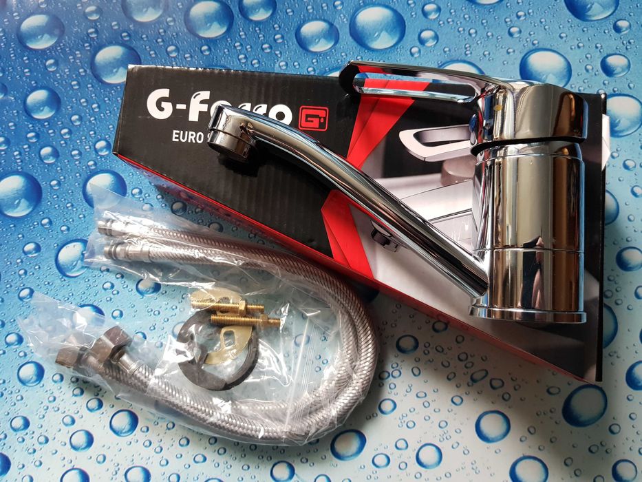 Смеситель для умывальника или кухни G-Ferro Hansberg 004-Гусак 15 См