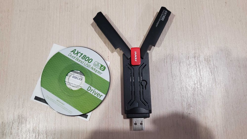 Двохдіапазонний USB Wi-Fi 6 адаптер Fenvi AX1800 Dual Band 2.4G/5G