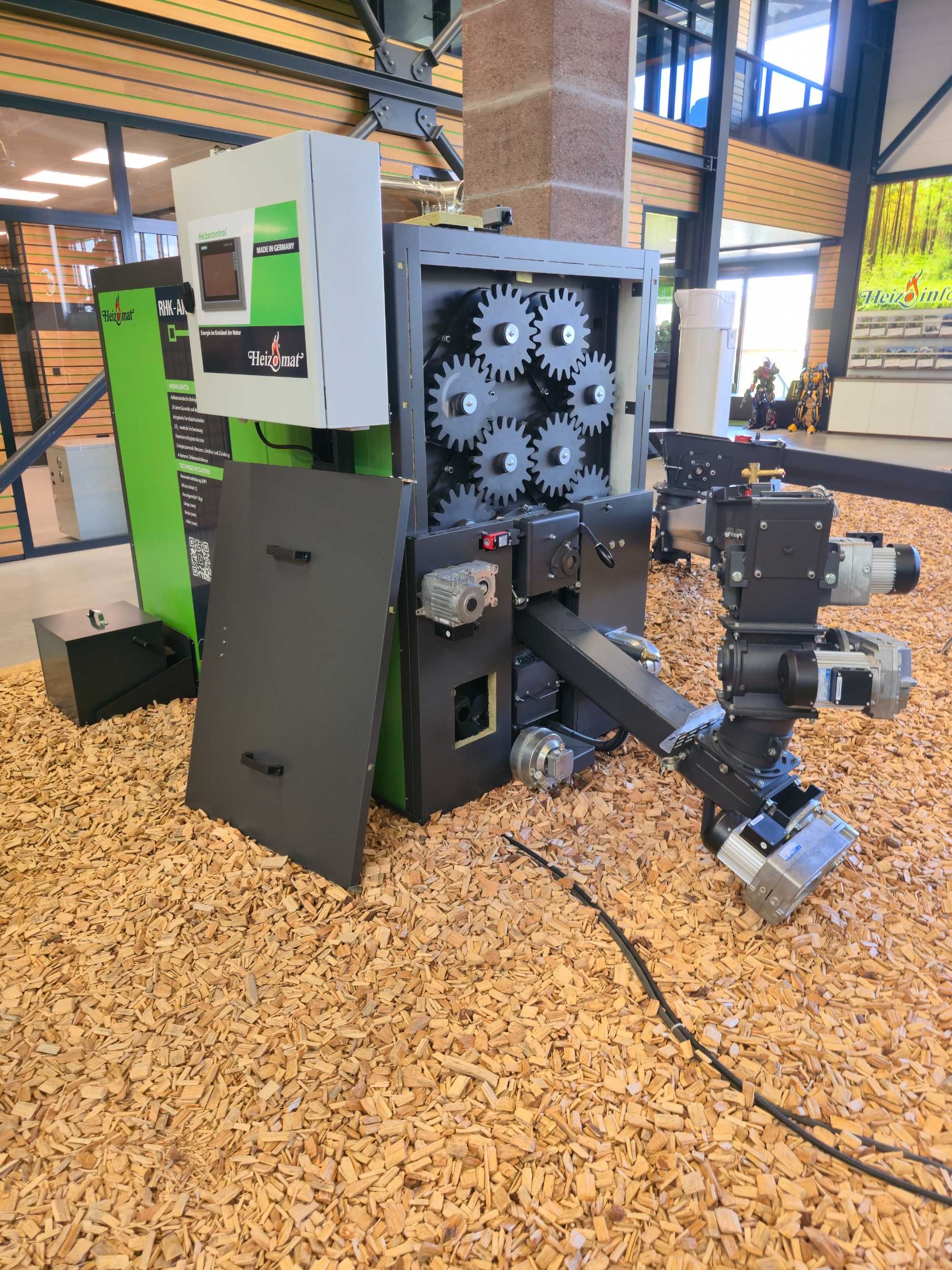 Piec na Trociny Zrębkę Owies Pestka Wióra MDF HDF Heizomat 150kw