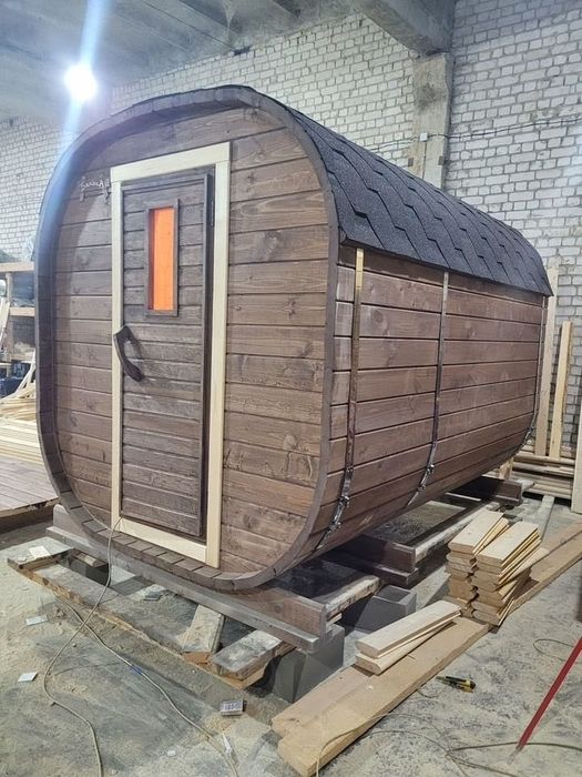Баня бочка "Квадро 3м" из липы,комплект.