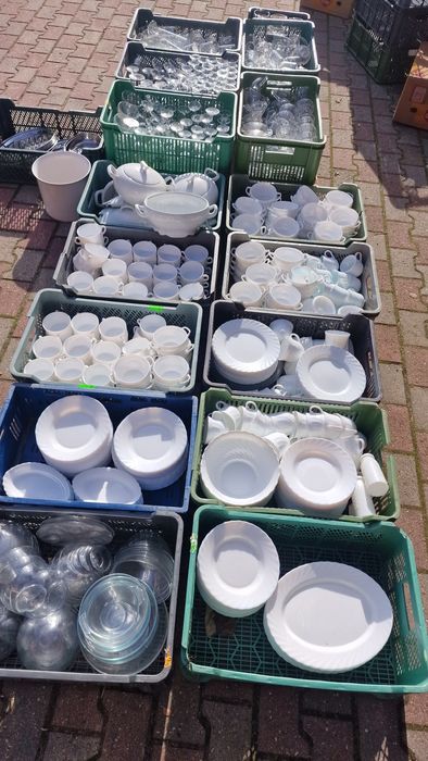 REZERWACJA Zastawa stołowa gastronomiczna MIX z likwidacji lokalu