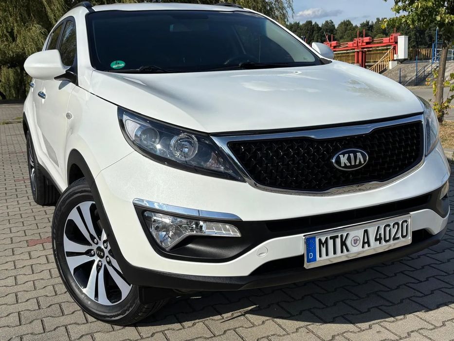 Kia Sportage 1.6 136Km#NAVI#ALUSY#Biała Perła#Ful Serwis#Z Niemiec#Serwis#2X Alusy
