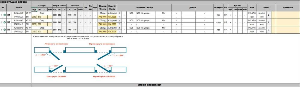 Міжкімнатні двері прихованого монтажу 2000*800