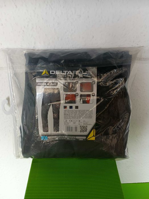 NOWE Spodnie robocze do pasa MACH2 Delta Plus M2PW3 szaro-pomarańcz. L