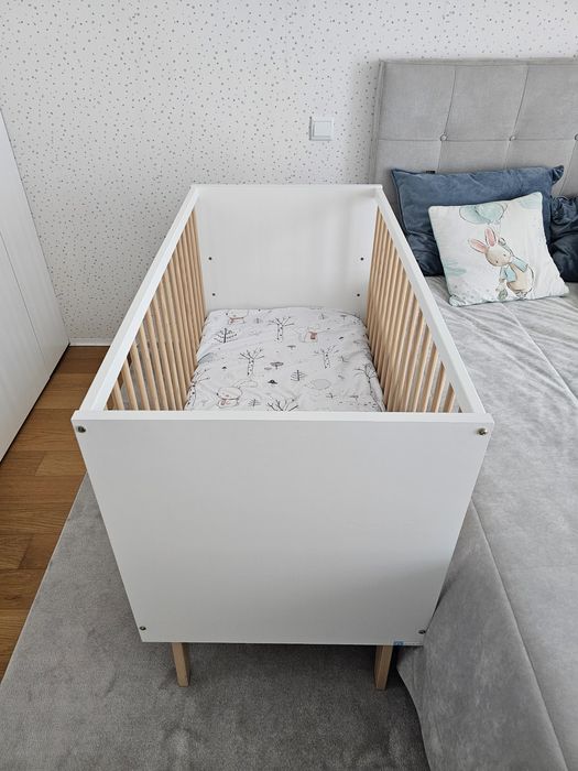 Cama / berço 3 em 1, 120x60 cm Zy Baby+ colchao ortopedico + edredão