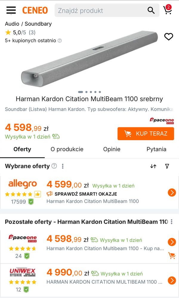 Harman Kardon Multibeam 1100 / Nowy