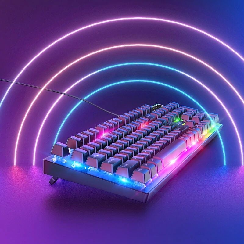 Игровая проводная клавиатура и мышка с RGB подсветкой Hoco GM18