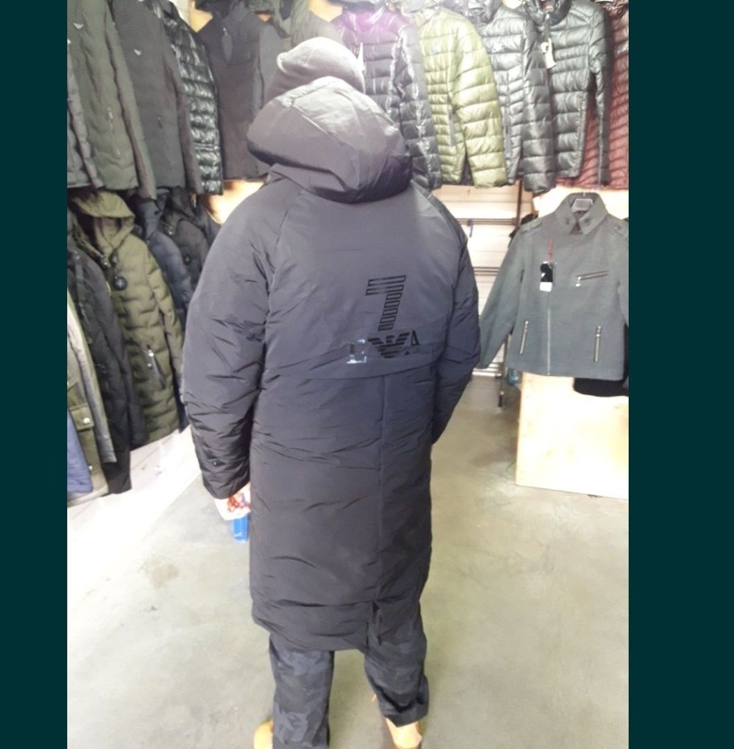Зимняя мужская куртка Парка Удлинённая SENHAOS