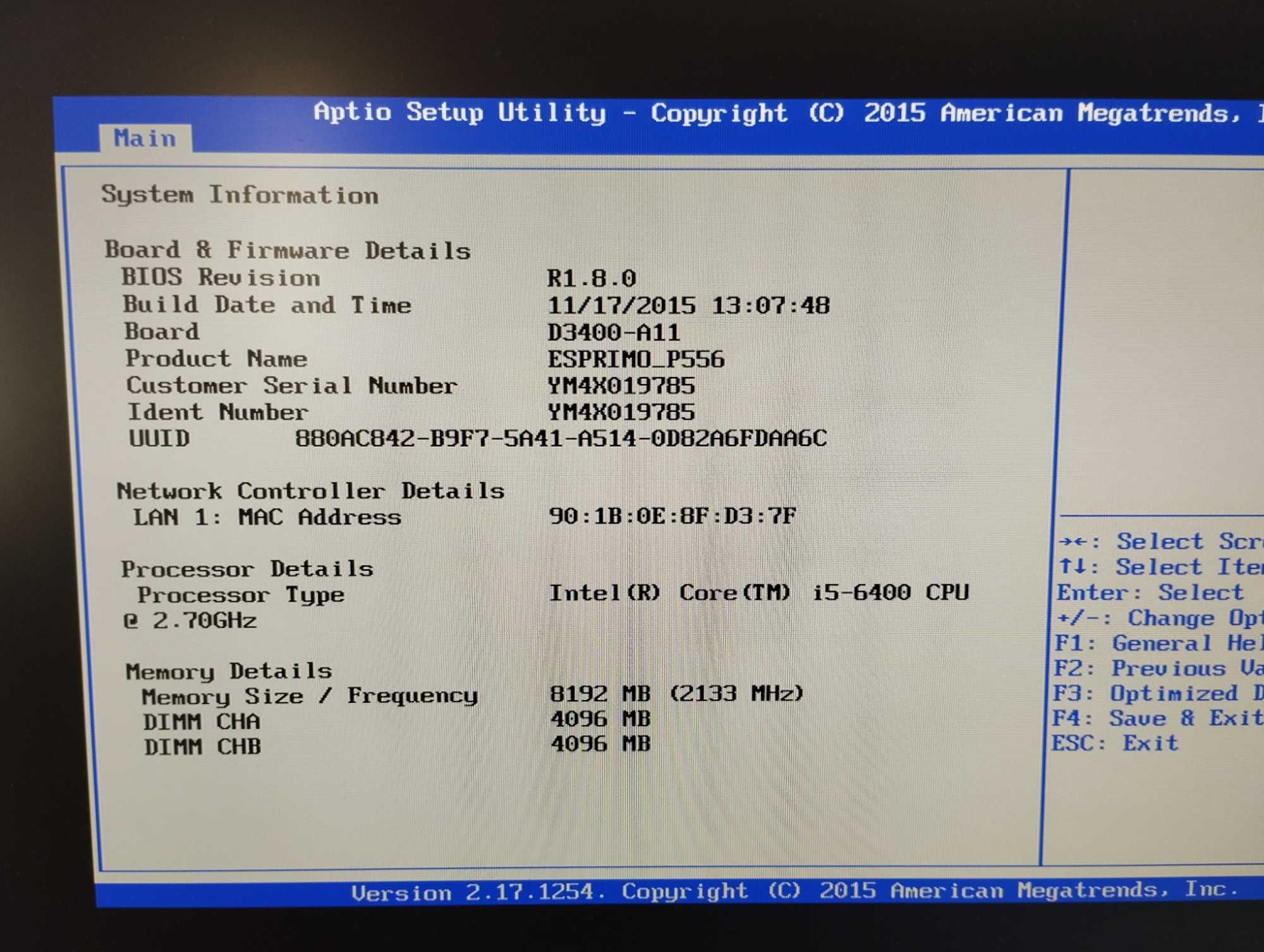 ПК / PC / Fujitsu / i5 - 6400 / 8 DDR4 / No HDD