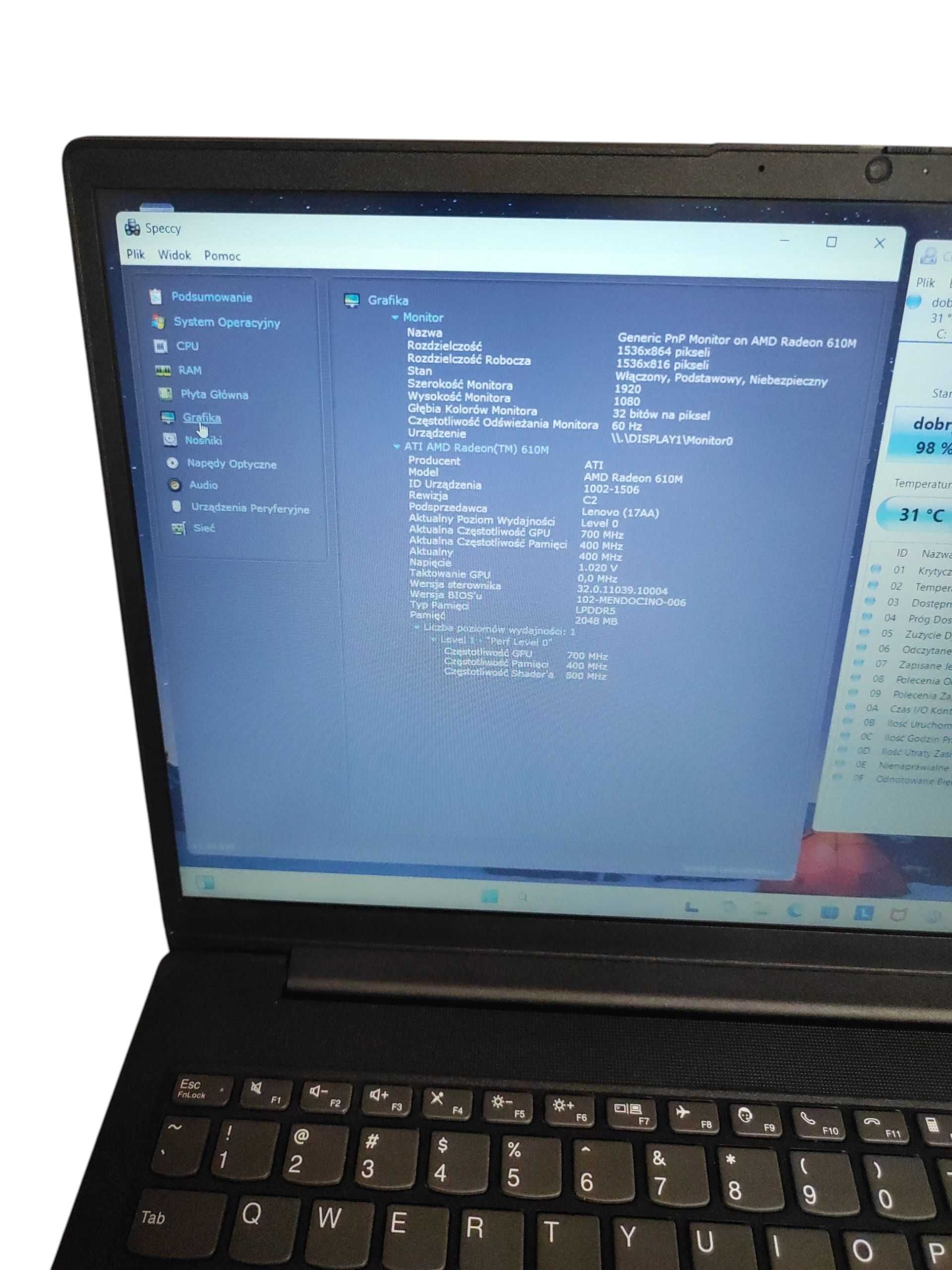 Laptop Lenovo v15 g4 amd ryzen 5 7520u / 8gb / 512 gb gwar. 27.03.2027
