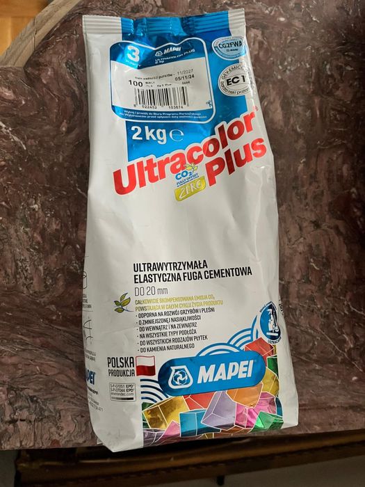 Fuga Mapei 2kg biała ultracolor plus