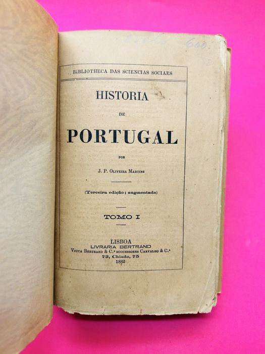 HISTORIA DE PORTUGAL - J.P. OLIvEIRA MARTINS