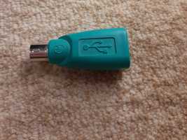 Адаптер переходник USB PS/2 для мыши к компьютеру новый