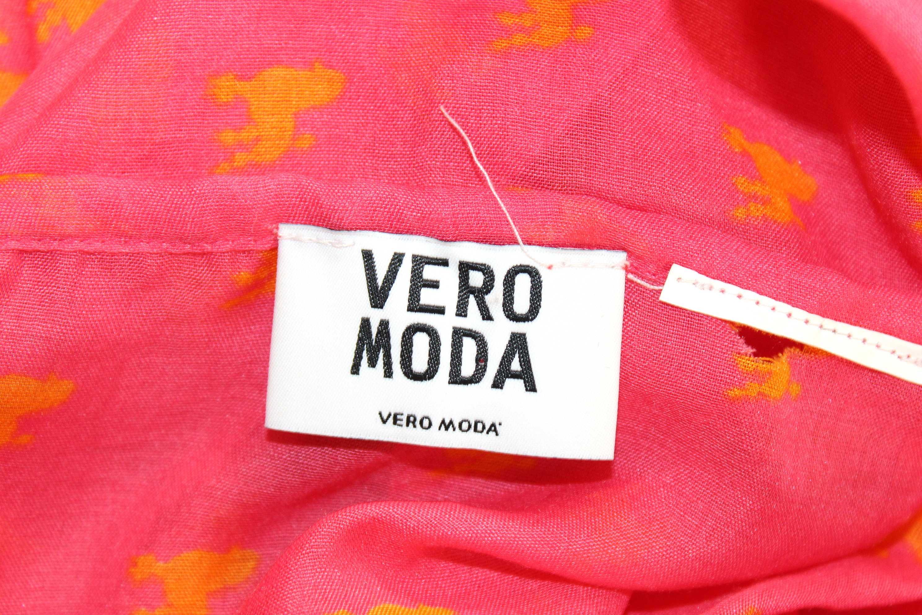 d7 VERO MODA Stylowy Wzorzysty Miękki Komin Szal 95x174