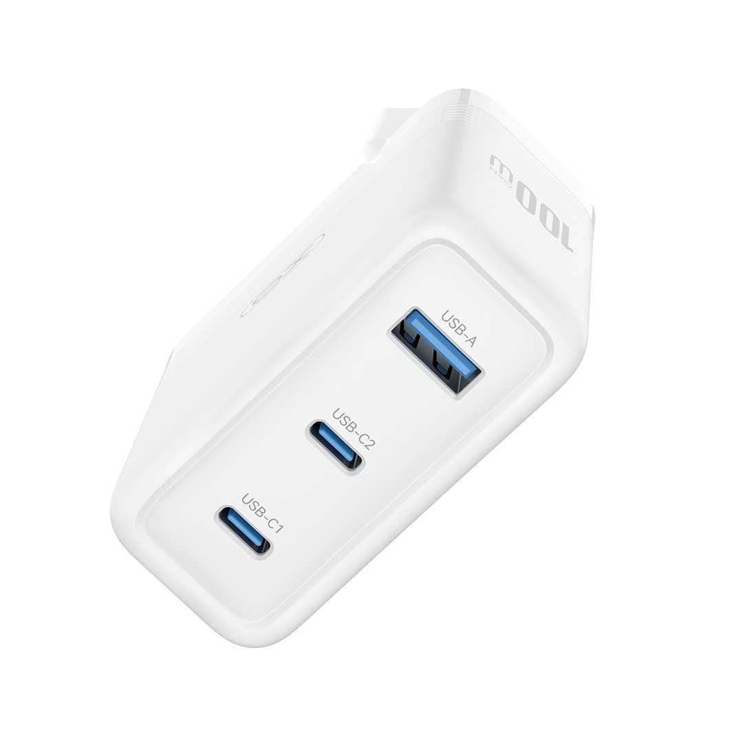 Ładowarka Sieciowa XO PD 100W 2xUSB-C 1xUSB Prawdziwa Moc