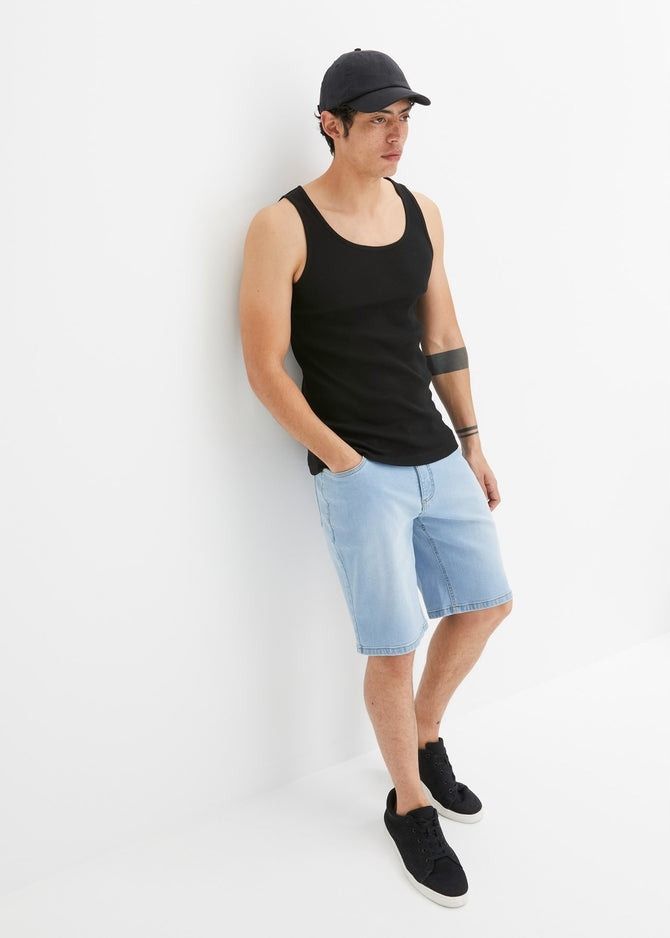 B.P.C topy męskie 2-pak prążkowane r.4XL