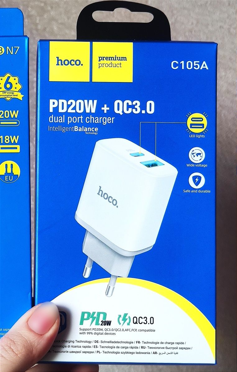 Швидка зарядка quick charge USB 18W PD 20W для iPhone айфон