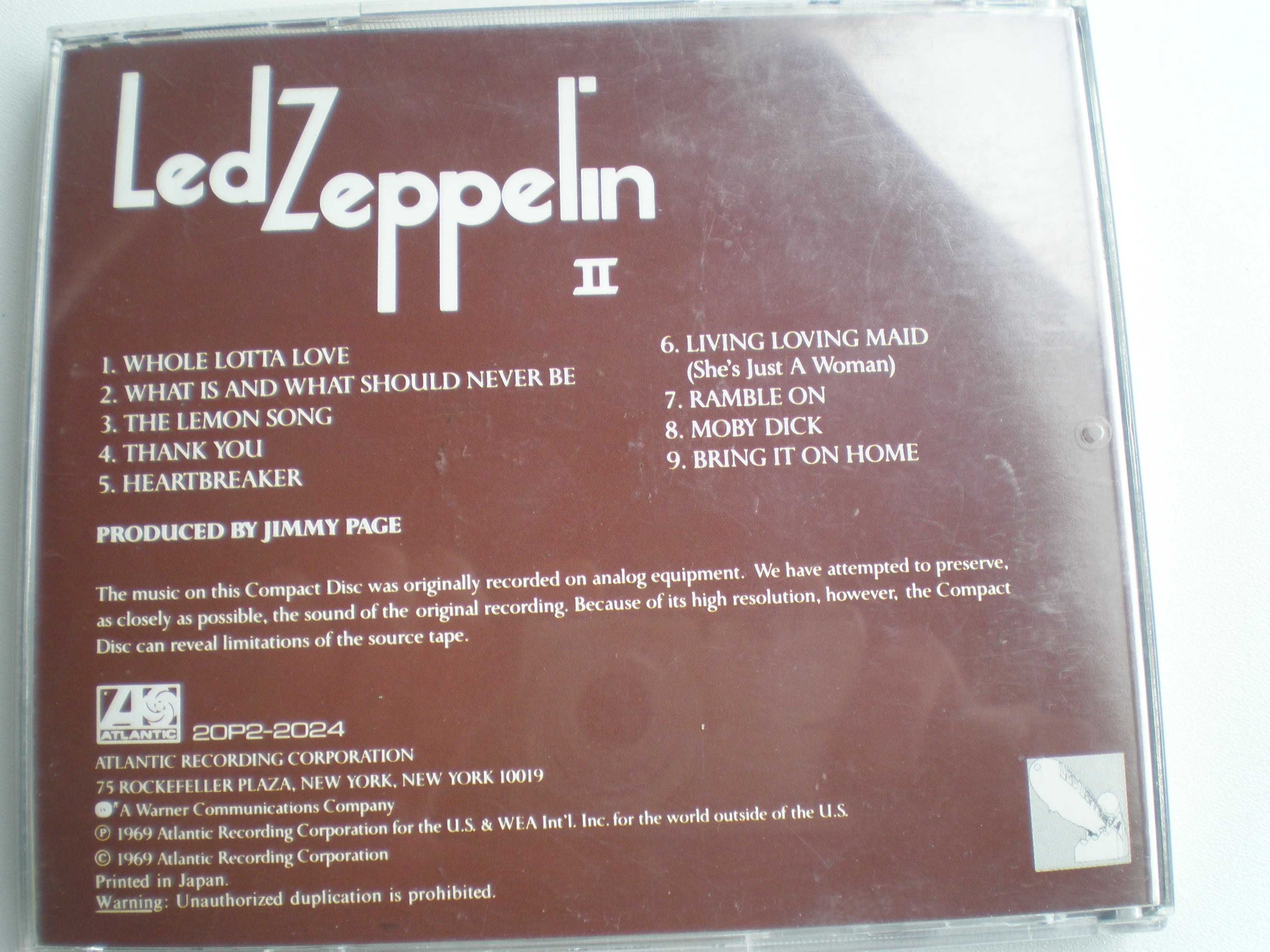 Продам cd Led Zeppelin II 20P2-2024