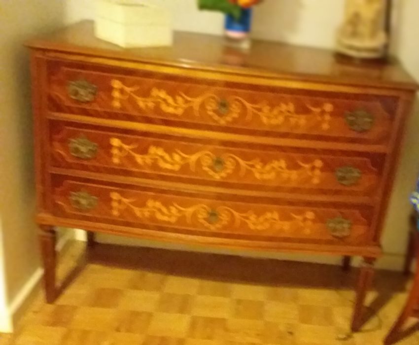 Cama vintage casal com transporte