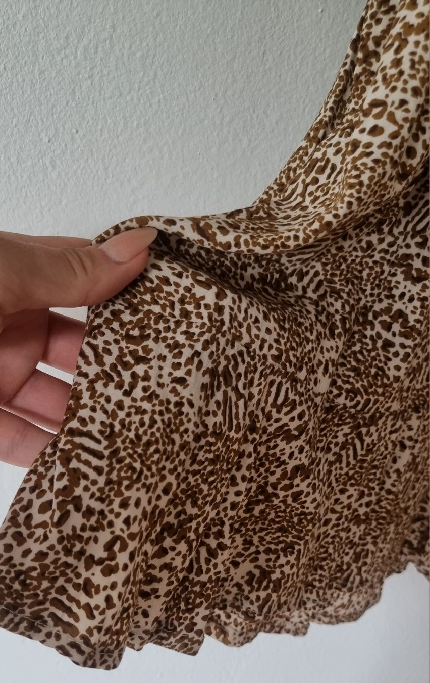 Krótka sukienka Marsala m/l  panterka