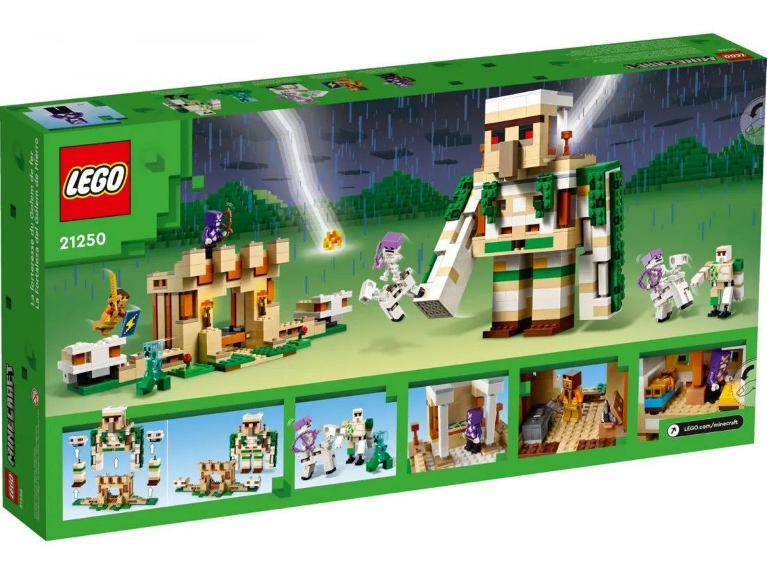 Конструктор LEGO Minecraft Фортеця «Залізний голем» 868 деталей 21250