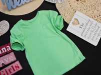 Primark - seledynowy t-shirt kieszonka r 104/110