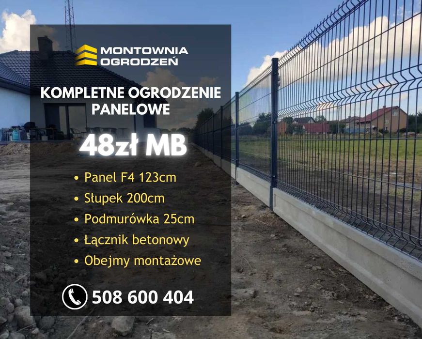 Ogrodzenie Panelowe 3d Transport Podmurówka Najtaniej Montaż Brama