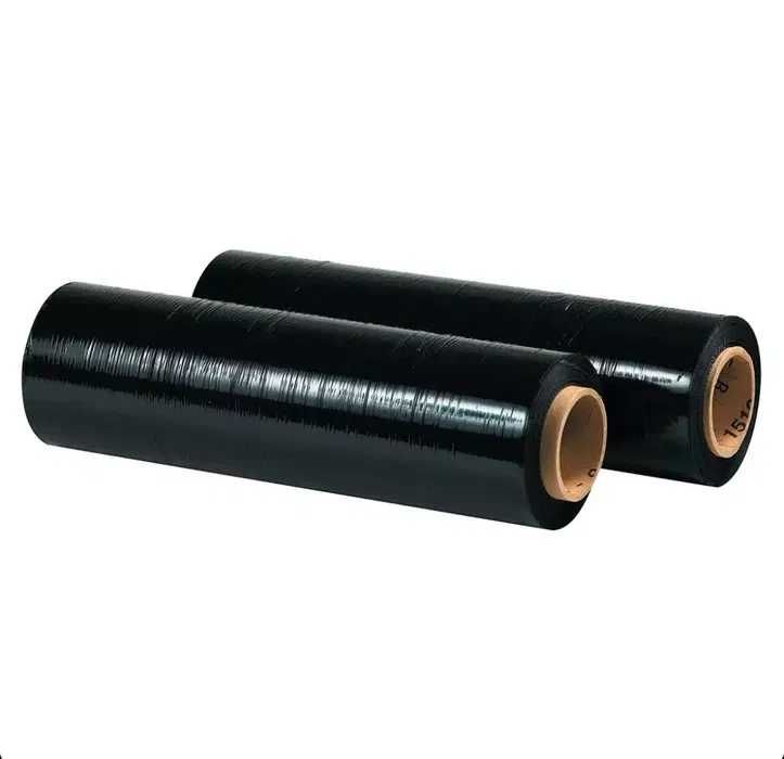 Filme Estirável Preto Manual - Transparente Com Tubo - 50cm - 23My