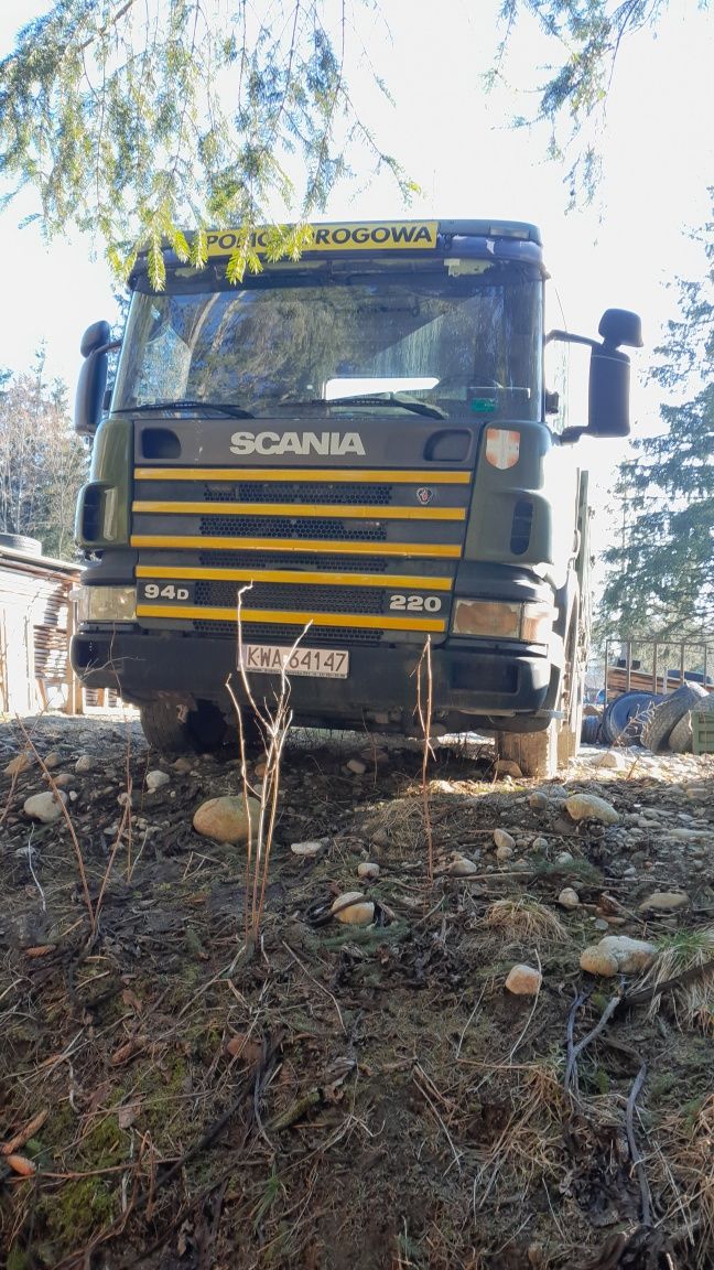 Scania p94 autolaweta skrzyniowy