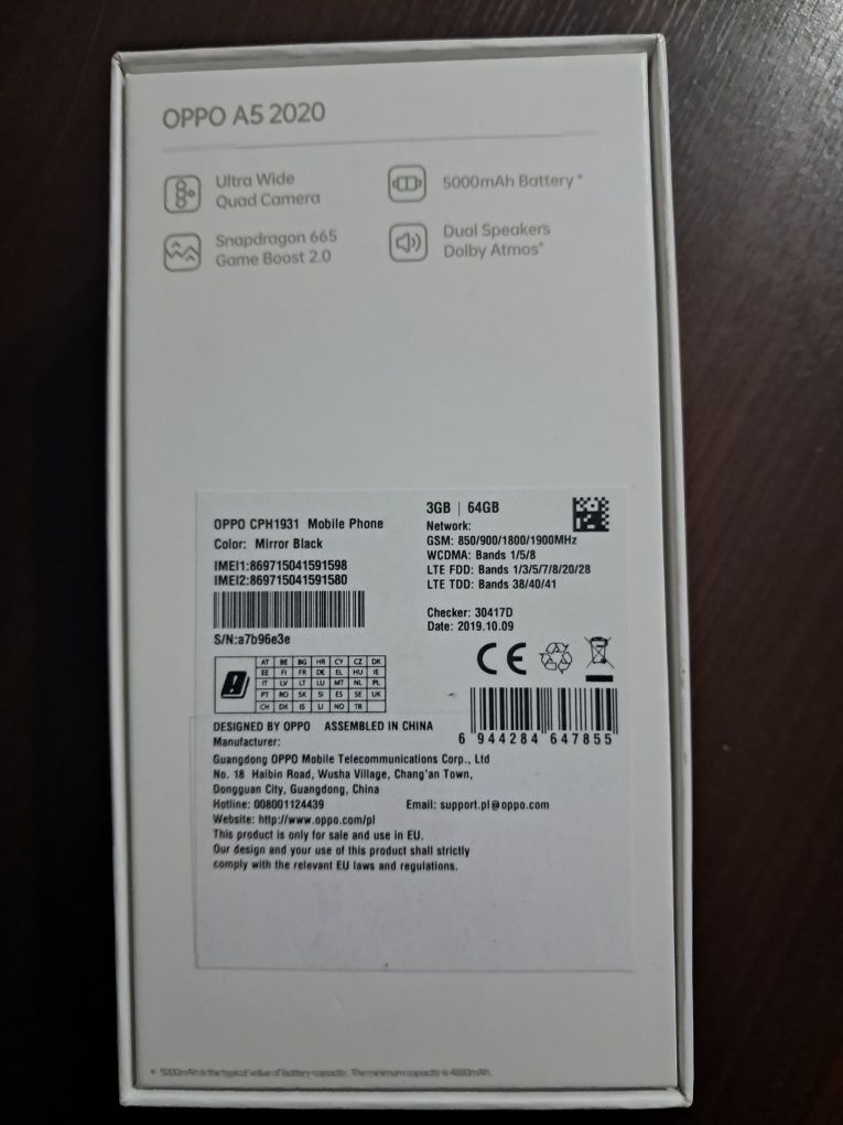 Sprzedam OPPO A5 2020