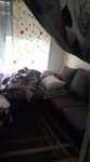 Sofa em L cinzento