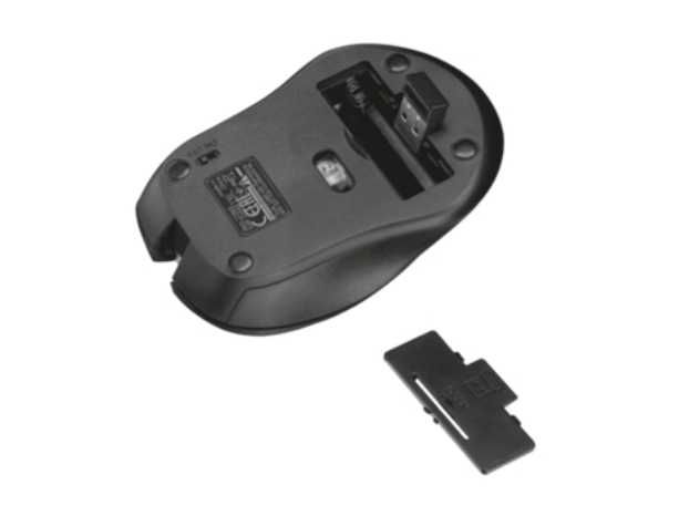 Rato TRUST Mydo Wireless - Regular - 1800 dpi - Preto