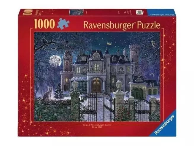 Puzzle 1000 Świąteczna posiadłość. Ravensburger
