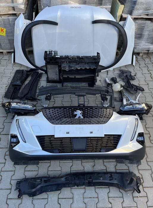 Peugeot 2008 II 1.2 Ben GT Przód Kompletny Led Maska Błotnik Zderzak
