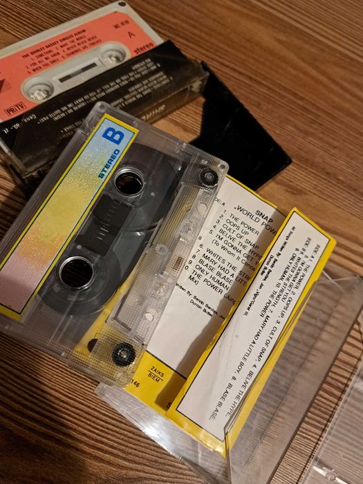 Zestaw 3 kaset magnetofonowych commodore castle, Snap, Shirley Bassey