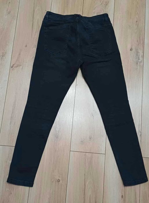 Spodnie jeansy czarne męskie 31