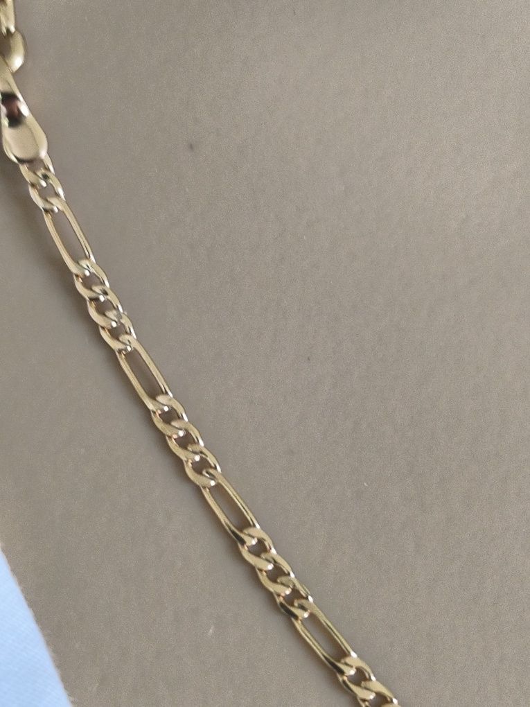 Łańcuszek złoty 50 cm szerokość 2mm splot Figaro