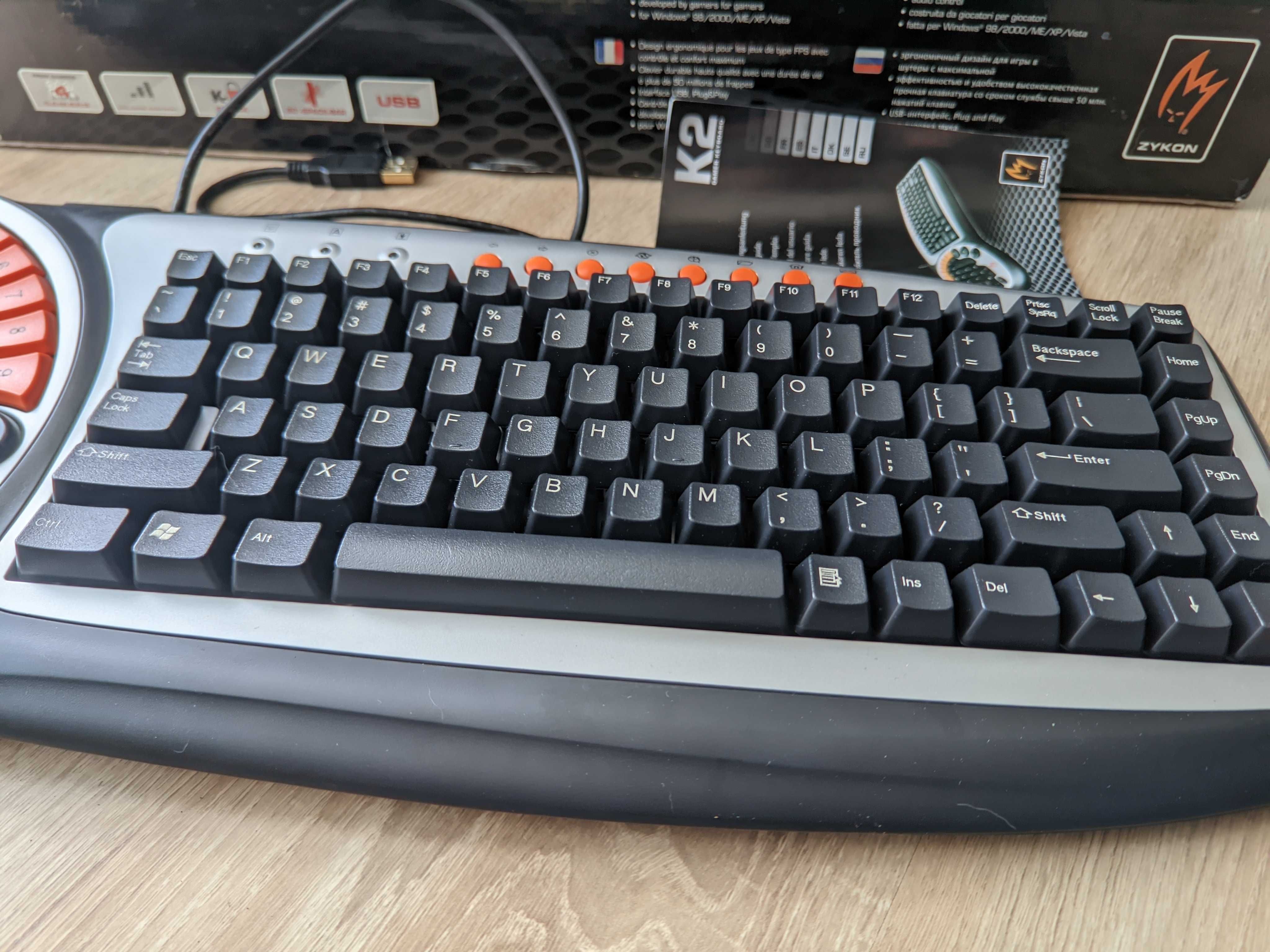 Gamingowa Klawiatura ZYKON K2 Gamer - prezent dla GRACZA dzień dziecka