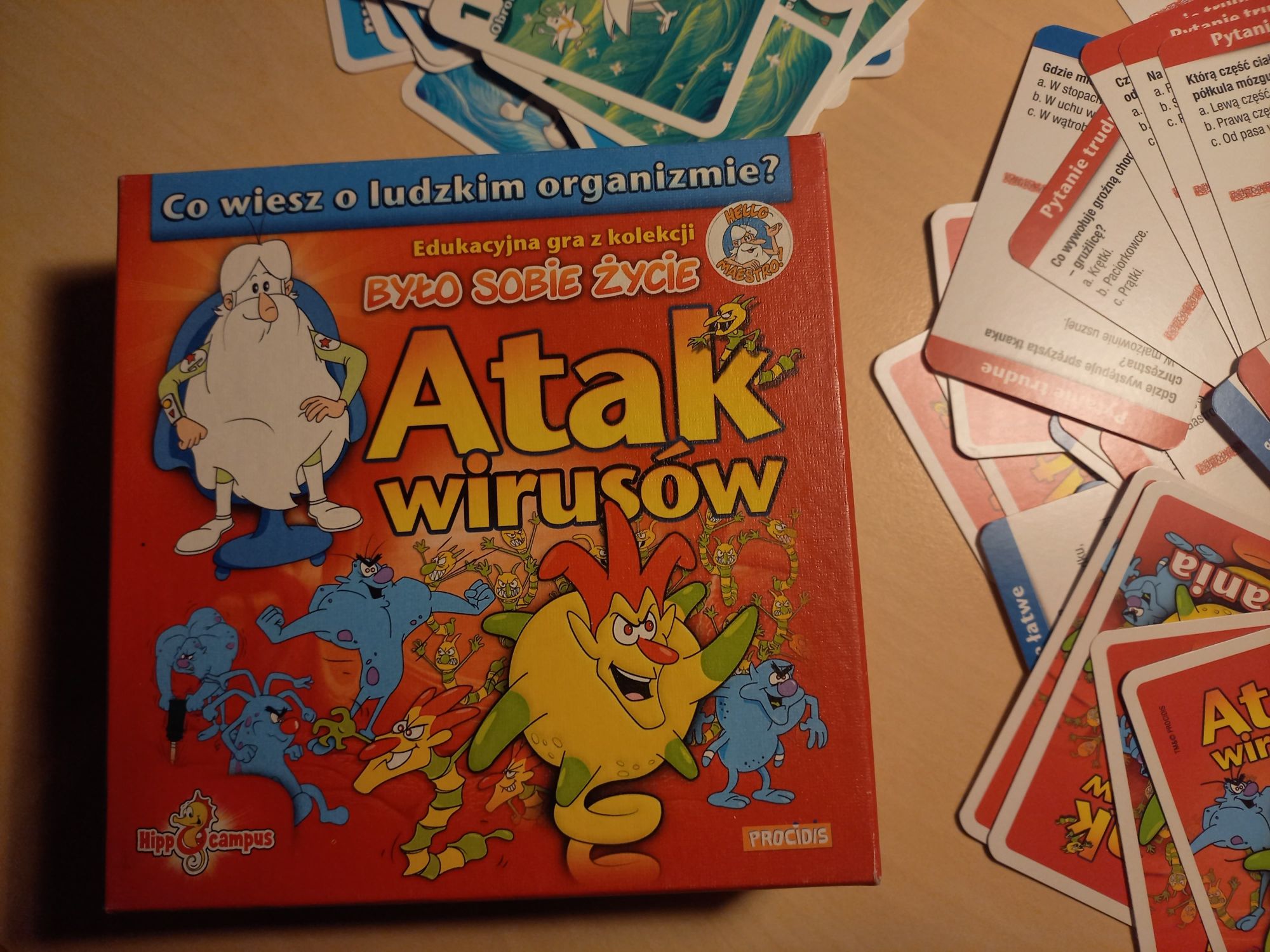 Gra planszowa Hippocampus Było sobie życie Quiz atak wirusów